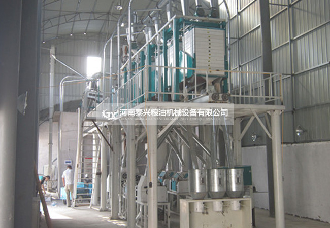 河南南陽40噸面粉機(jī)安裝案例